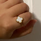 white clover - ring