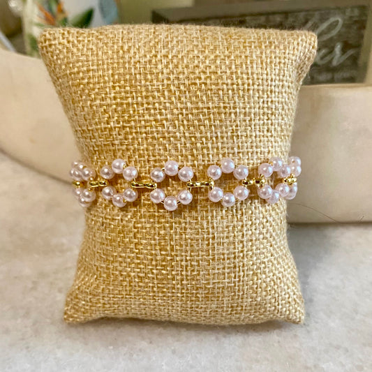 flower pearl - bracelets